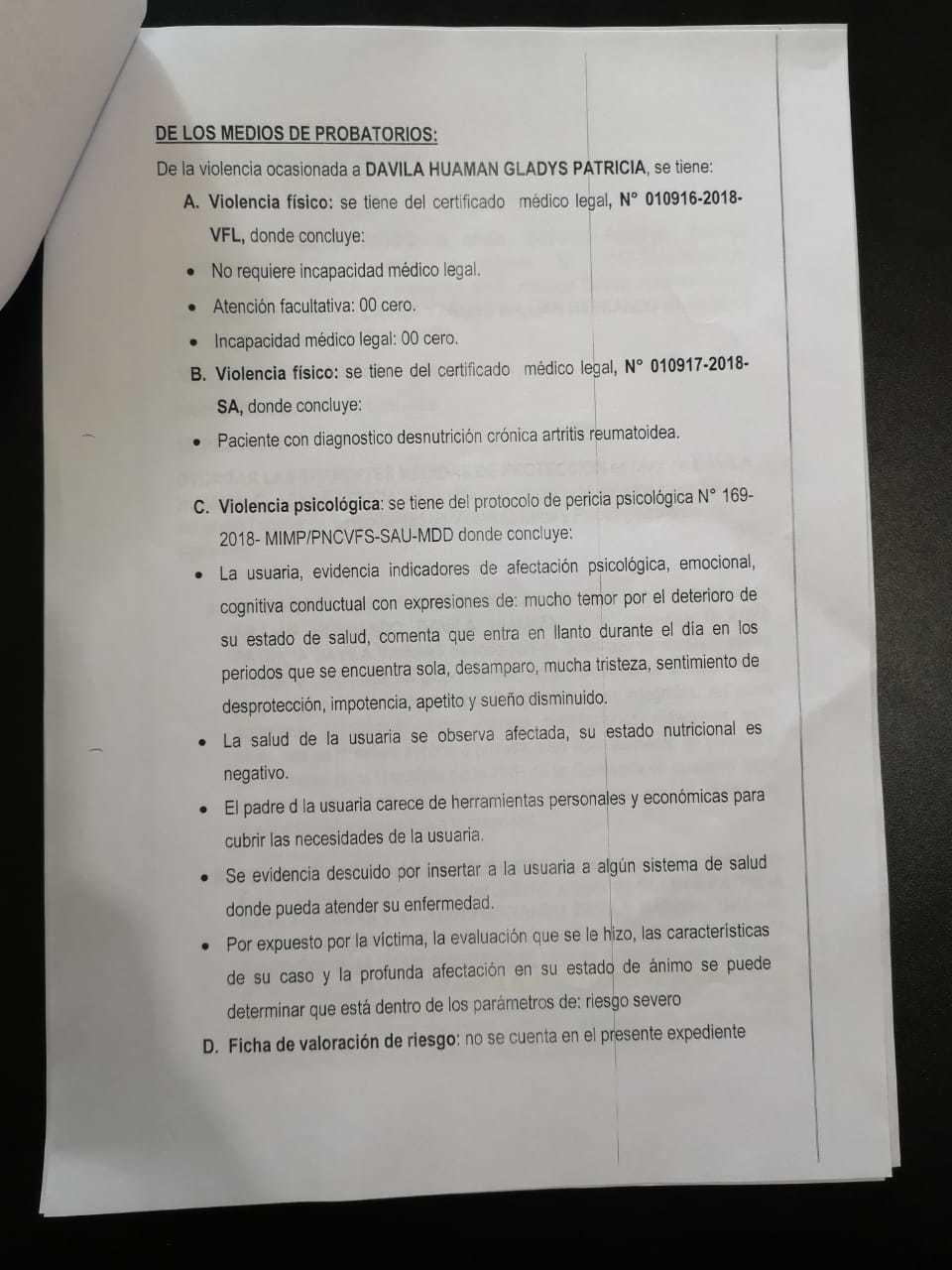 Negligencia y decisiones de instituciones del Estado llevaron a la muerte a Patricia Dávila