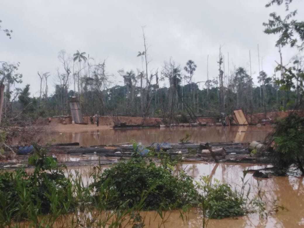 Interdicción en sector Barrio Chino. Foto: Fiscalía Especializada en Materia Ambiental