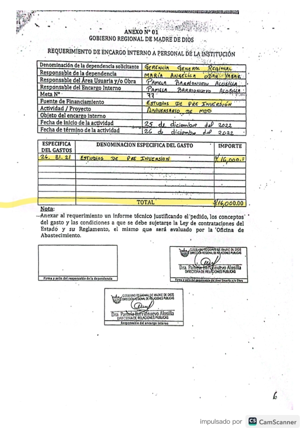 Detalles del pedido y el espacio de la firma vacío, en la esquina inferior izquierda