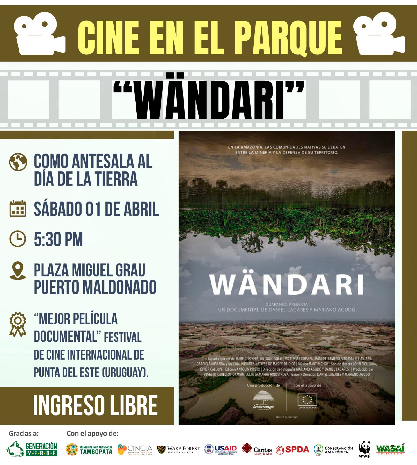 El afiche del evento